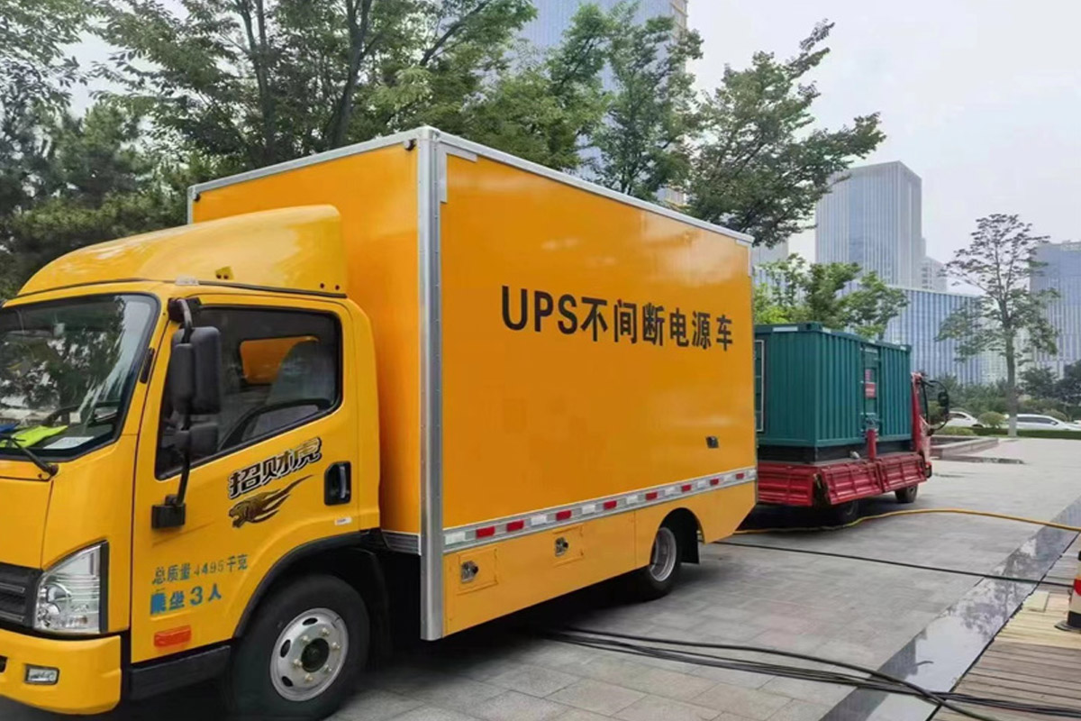 六安发电机租赁施工现场