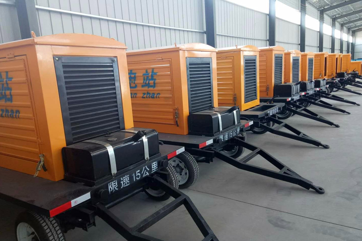 六安发电机租赁施工现场